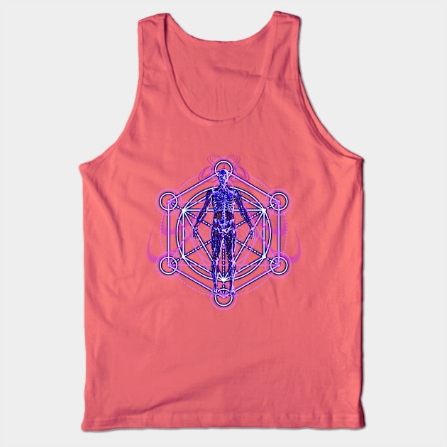 Sacred Human Body and Geometry Tank Top by ddtk